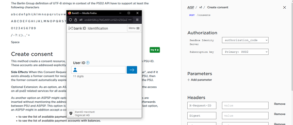Authentication popup